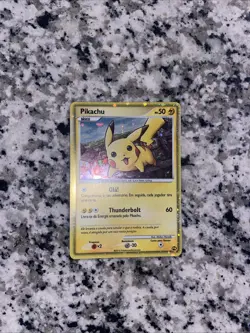 Pikachu Portuguese PW Rare Holo 2010 Pokemon Card World Collection - Image 1