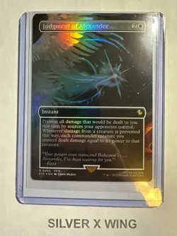 Judgment of Alexander Borderless Foil x1, MTG, Commander: Final Fantasy, FIC, NM - Image 1