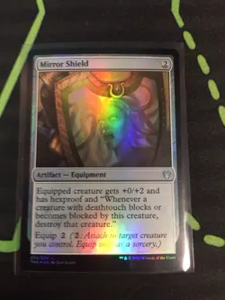 MTG Magic The Gathering Mirror Shield Foil Artifact Equipment Commander - Image 1