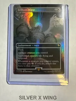 Brilliant Wings Borderless Foil x1, MTG, Commander: Final Fantasy, FIC, NM - Image 1
