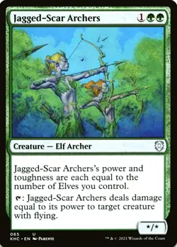 X 1 Jagged-Scar Archers NM-M Kaldheim KHC 065 MTG Magic The Gathering - Image 1