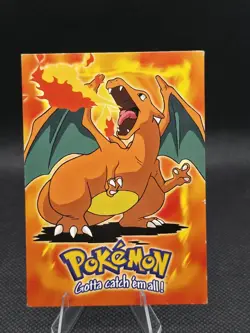 Charizard 1999 Topps #E6 of 12 Blue Logo - TCG Vintage Pokemon Card Rare - Image 1