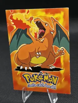 Charizard 1999 Topps #E6 of 12 Blue Logo - TCG Vintage Pokemon Card Rare - Image 2