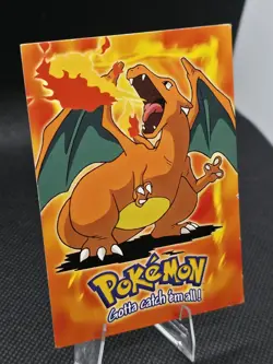 Charizard 1999 Topps #E6 of 12 Blue Logo - TCG Vintage Pokemon Card Rare - Image 4