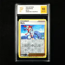 TQG 10 GEM MINT 2020 Pokemon ENG SKYLA 166/192 U - Image 1
