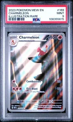 CHARMELEON #169 PSA 9 • 2023 Pokemon Scarlet & Violet 151 Illustration Rare MINT - Image 1