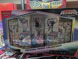 Pokemon TCG Prismatic Evolutions Premium Figure Collection Factory Sealed - Image 1