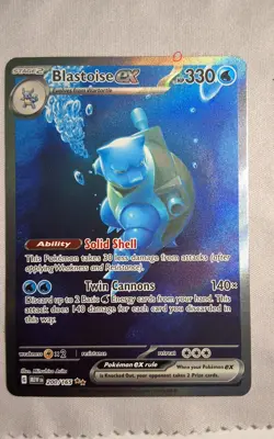 Pokemon Blastoise EX 200/165 Special Illustration Rare SV Scarlet & Violet 151 - Image 3