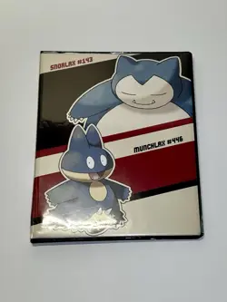 Pokemon Portfolio Binder Ultra PRO 9 Pocket Snorlax/Munchlax Light Use - Image 1