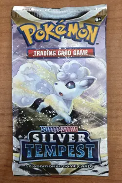 Pokemon Sword & Shield Silver Tempest Booster Pack Sealed - Image 1