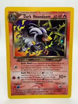 Dark Houndoom 7/105 Pokemon TCG Neo Destiny Holo Rare - Image 1