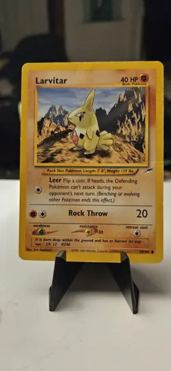 ‘Larvitar’ (70/105) Neo Destiny, Common Unlimited, Pokemon TCG, Vintage, MP - Image 2