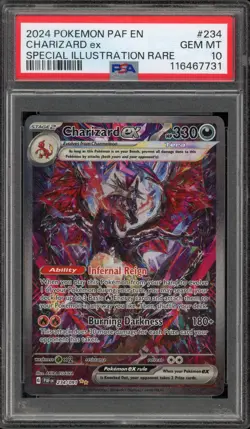Pokemon Charizard ex Paldean Fates Special Illustration Rare #234 PSA 10 - Image 1