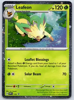 Leafeon Cosmos Holo SVP 170 (NM) - Scarlet & Violet Black Star Promo - Pokemon - Image 1