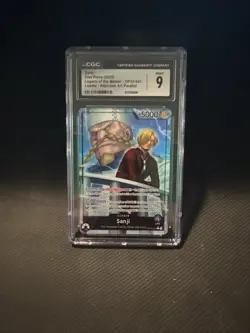 2025 ONE PIECE OP12-LEGACY OF THE MASTER 041 SANJI ALTERNATE ART CGC 9 - Image 1