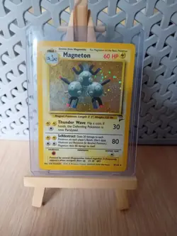 Magneton - 9/130 - Pokemon Base Set 2 Holo Rare Card WOTC MP - Image 3