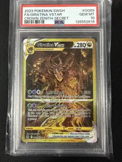 2023 POKEMON SWORD & SHIELD CROWN ZENITH SECRET FULL ART/GIRATINA VSTAR PSA 10 - Image 1