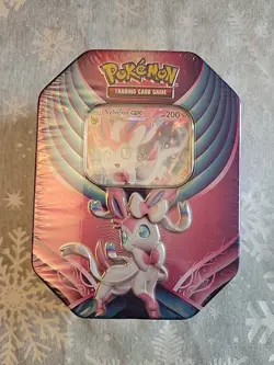 Pokemon TCG Sylveon GX Evolution Celebration Tin 2018 NEW/SEALED 820650804090 - Image 1