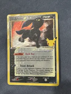 Umbreon Gold Star 17/17 Pokemon TCG Celebrations Classic Collection NM - Image 1