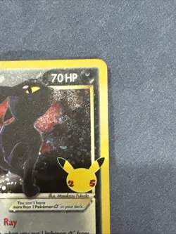 Umbreon Gold Star 17/17 Pokemon TCG Celebrations Classic Collection NM - Image 4