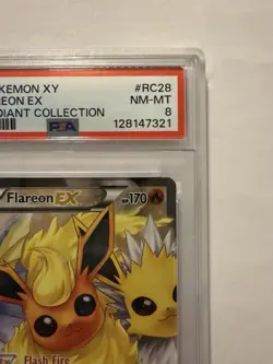 2016 Pokemon XY Generations Flareon EX Radiant Collection #RC28 PSA 8 - Image 4