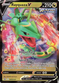 Rayquaza V - Promo Holo SWSH: Sword & Shield Promo Cards SWSH147 LP - Image 1