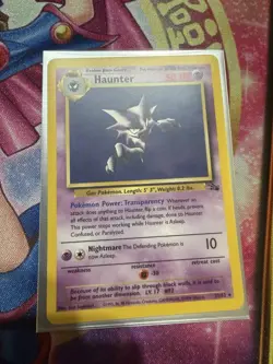 Haunter - 21/62 - Pokemon Fossil Unlimited Rare Card WOTC LP - Image 1
