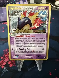 Pokemon Typhlosion Card Dragon Frontiers Reverse Holo Rare 12/101 Delta Species - Image 1