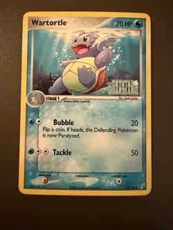 Wartortle 42/100 Reverse Holofoil Stamped EX Crystal Guardians Pokemon Card NM - Image 1