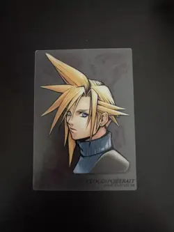 Final Fantasy Art Museum - 2001 Special Edition Crystal Card | S-01 Cloud FF7 - Image 1