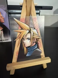 Final Fantasy Art Museum - 2001 Special Edition Crystal Card | S-01 Cloud FF7 - Image 3