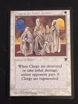 1x Clergy of the Holy Nimbus (006) Legends MP MTG Magic the Gathering x1 MKE - Image 1