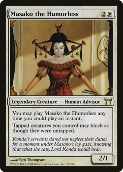 1x LP Masako the Humorless MTG Champions of Kamigawa SV - Image 1