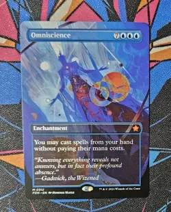 Omniscience NM Borderless MTG Foundations FDN Unplayed Magic The Gathering - Image 1