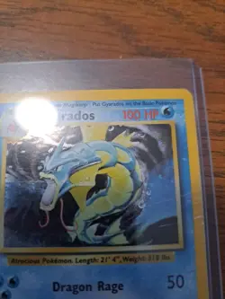 Gyarados 6/102 Holo Rare Base Set WOTC Vintage Pokemon Card LP+ - Image 3