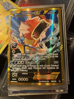 Pokemon TCG BREAKPoint Secret Rare Shiny Gyarados EX 123/122 LP+/NM- - Image 1