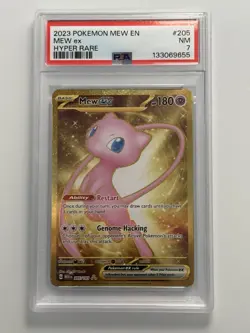 Pokemon TCG Mew EX 205/165 Scarlet & Violet 151 Holo Hyper Rare 205/165 PSA 7 MT - Image 1