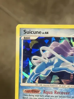 Pokemon TCG Suicune 19/132 Cracked Ice Holo Secret Wonders Promo Rare MP - Image 3