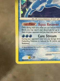 Pokemon TCG Suicune 19/132 Cracked Ice Holo Secret Wonders Promo Rare MP - Image 5