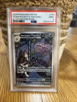 Pokemon TCG Team Rockets Weezing Destined Rivals 199/182 PSA 9 Mint - Image 1