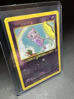 Pokemon TCG Vintage Mew 1/18 Southern Islands Reverse Holo Promo SWIRL ! Clean - Image 2
