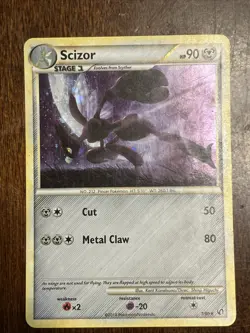 Pokemon TCG Scizor 7/90 Undaunted Lightly Played Cosmo Foil - Image 1