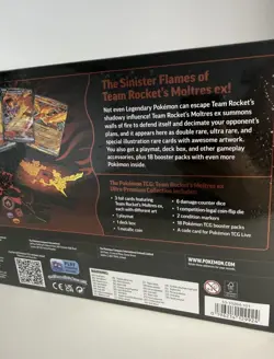 Pokemon TCG Team Rocket’s Moltres Ex Ultra Premium Collection | Brand New | 🔥 - Image 3