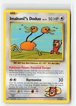 IMAKUNIU'S DODUO 112/108 XY EVOLUTIONS POKEMON TCG NM - Image 1