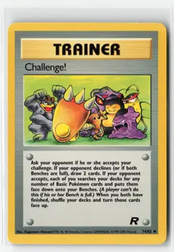 CHALLENGE! 74/82 TEAM ROCKET POKEMON TCG LP - Image 1