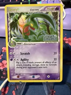 Grovyle Reverse Holo 19/100 STAMPED Crystal Guardians Rare Pokemon TCG - Image 1