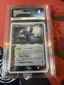 2004 POKEMON EX TEAM ROCKET RETURNS #98 ROCKET'S HITMONCHAN EX-HOLO - Image 1