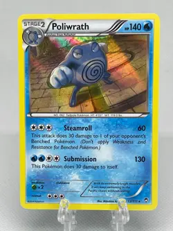 Pokemon TCG Poliwrath 17/111 Holo Rare XY Furious Fists X&Y English 2014 NM - Image 1