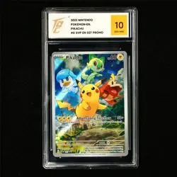 TQG 10 GEM MINT 2023 Pokemon ENG Pikachu #G SVP EN 027 Promo - Image 2