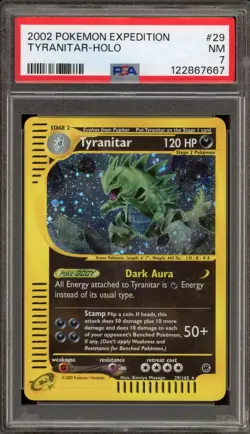 Pokemon Tyranitar Expedition Holo Rare #29 PSA 7 - Image 1